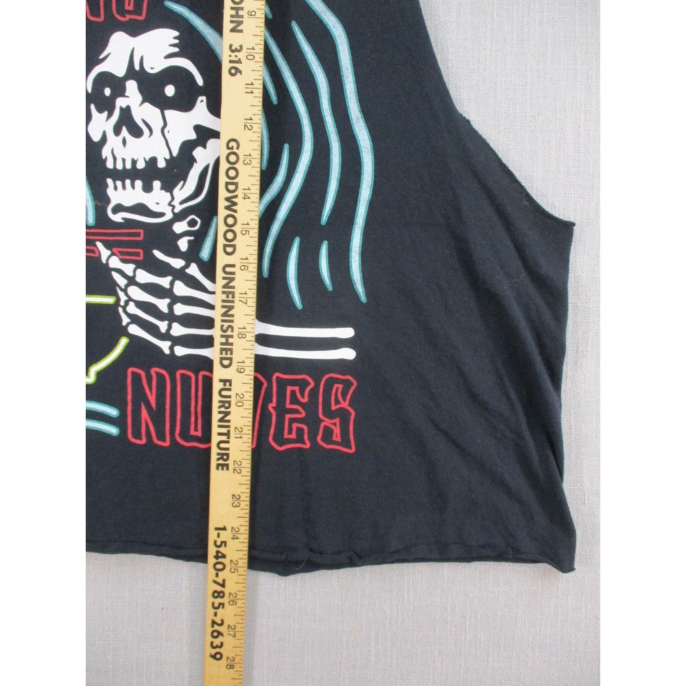 Spencers Send Nudes Skeleton Ramen Muscle Tee Black Sleeveless Shirt XL - Picture 5 of 8